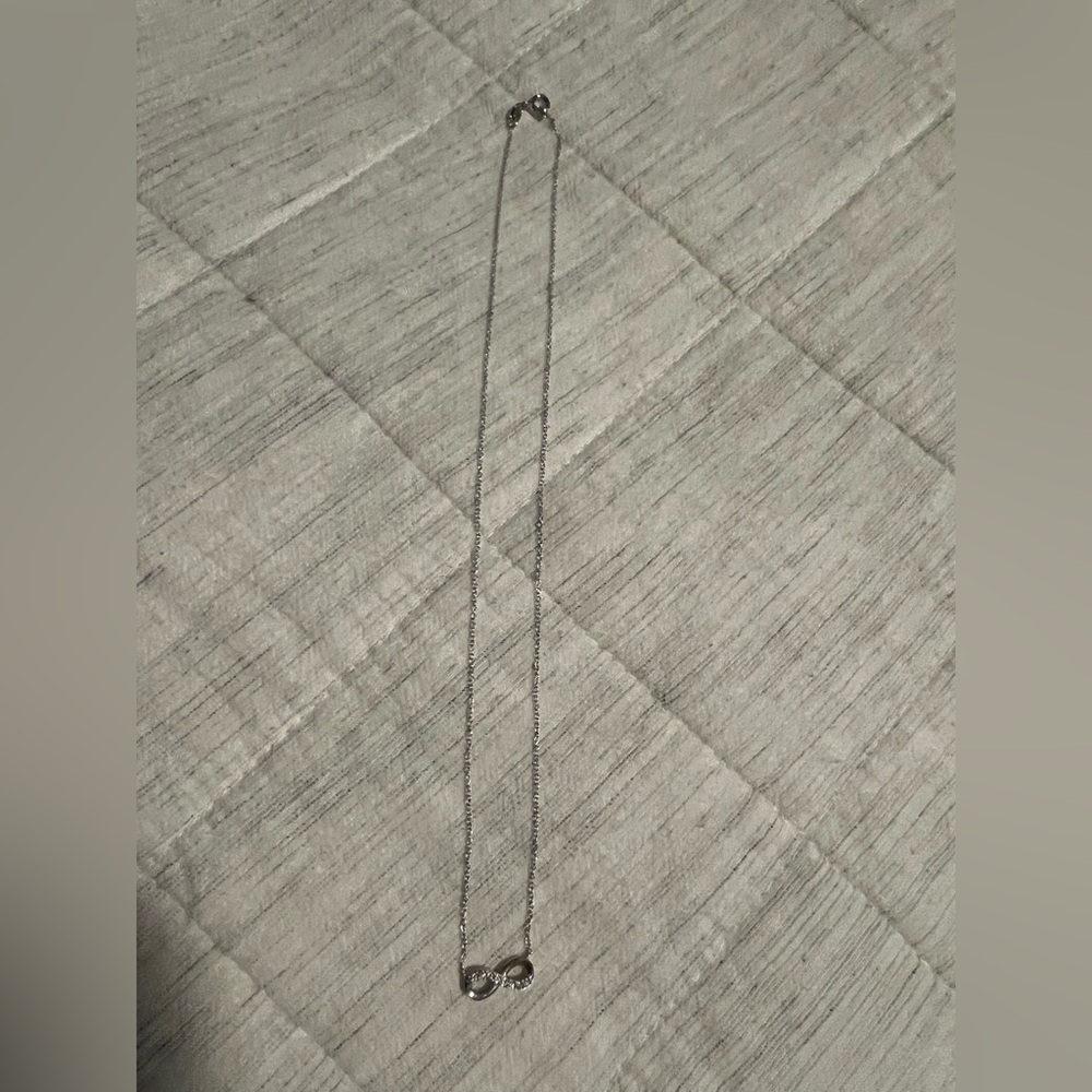 Silver Infinity Necklace - Picture 2 of 3